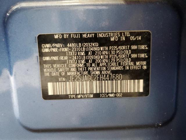 2015 SUBARU FORESTER 2 JF2SJAGC2FH447680