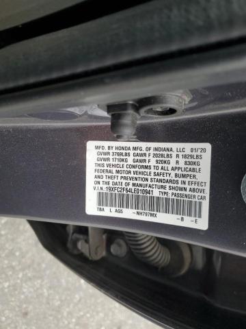 2020 HONDA CIVIC LX - 19XFC2F64LE010941