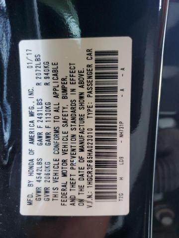 2017 HONDA ACCORD EXL - 1HGCR3F85HA023010