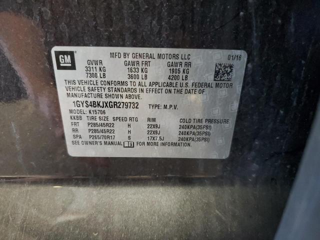 2016 CADILLAC ESCALADE L - 1GYS4BKJXGR279732