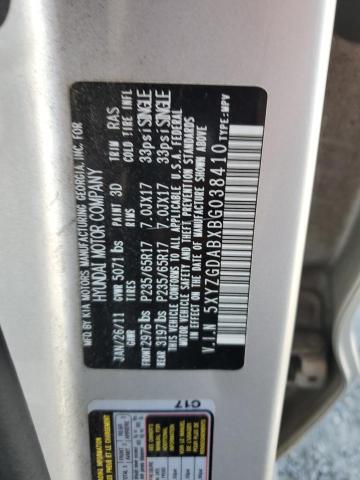 2011 HYUNDAI SANTA FE G - 5XYZGDABXBG038410