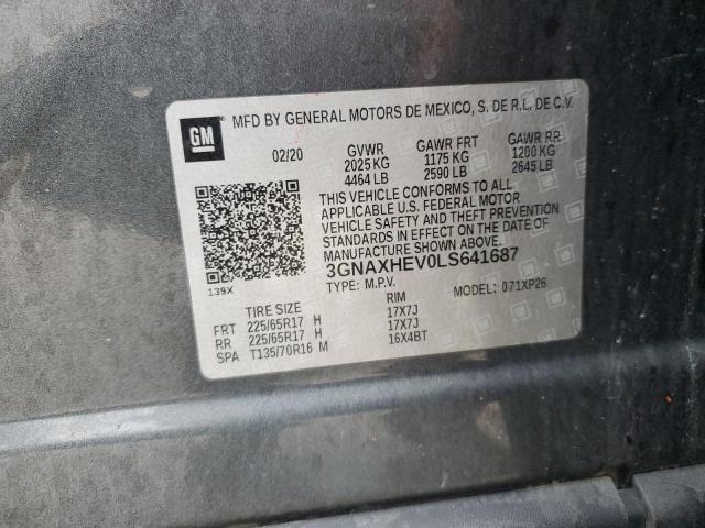 2020 CHEVROLET EQUINOX LS - 3GNAXHEV0LS641687