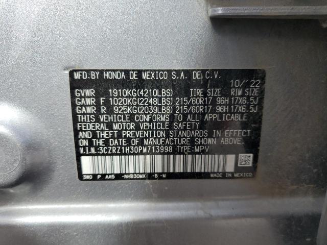 2023 HONDA HR-V LX 3CZRZ1H30PM713998