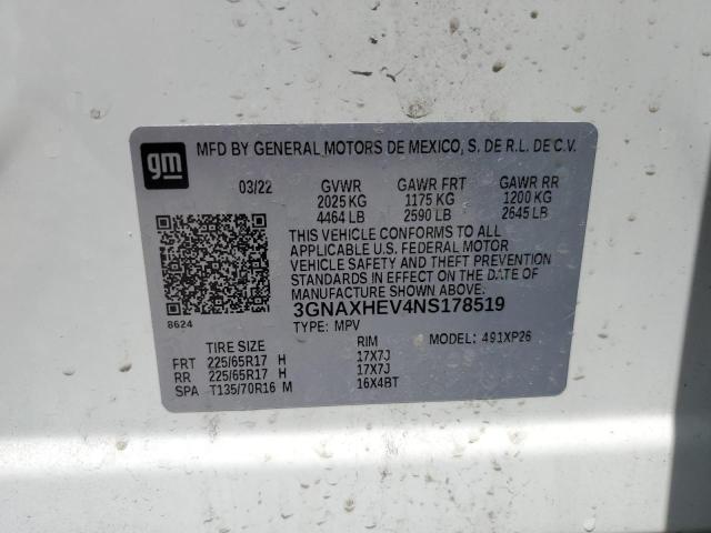 2022 CHEVROLET EQUINOX LS - 3GNAXHEV4NS178519