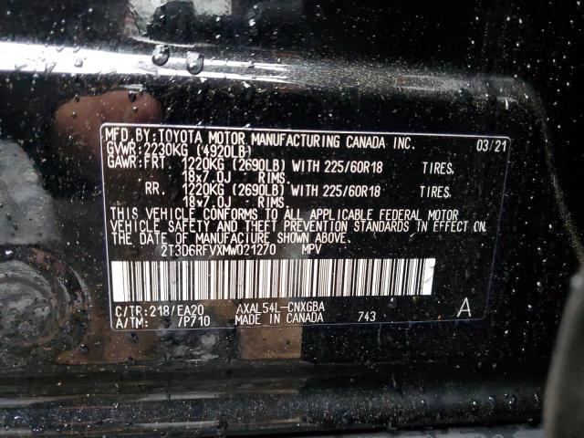 2021 TOYOTA RAV4 LIMIT - 2T3D6RFVXMW021270