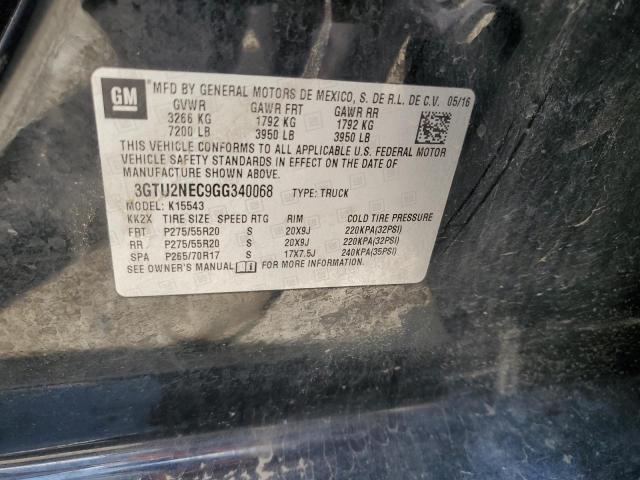 2016 GMC SIERRA K15 - 3GTU2NEC9GG340068