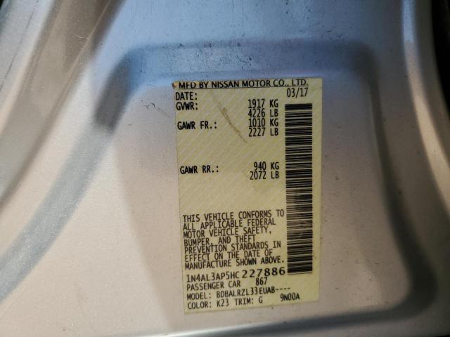 2017 NISSAN ALTIMA 2.5 - 1N4AL3AP5HC227886