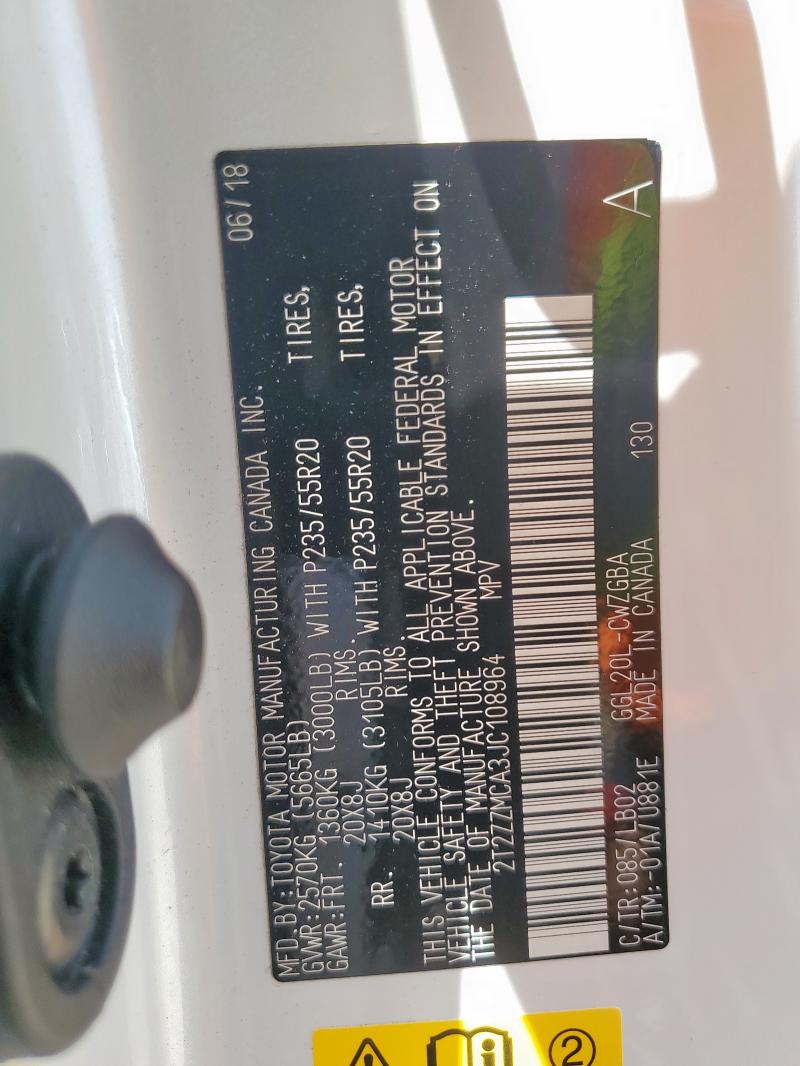 2018 LEXUS RX350 2T2ZZMCA3JC108964