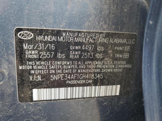 2016 HYUNDAI SONATA SPO - 5NPE34AF1GH418345