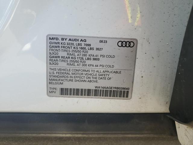 2024 AUDI Q8 E-TRON - WA14AAGE7RB028640