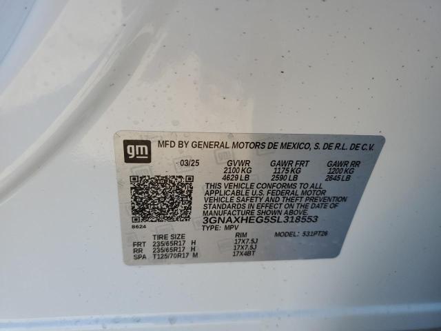 2025 CHEVROLET EQUINOX LT - 3GNAXHEG5SL318553