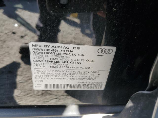 wa1efcfs6gr013351 - 2016 Audi q3 premium plus - #56727035