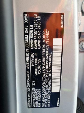 2025 VOLVO XC40 PLUS YV4L12UC9S2511205