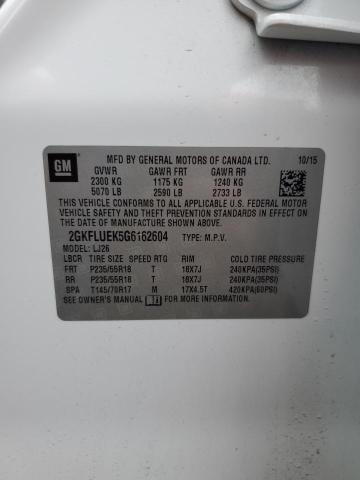 2016 GMC TERRAIN SL - 2GKFLUEK5G6162604