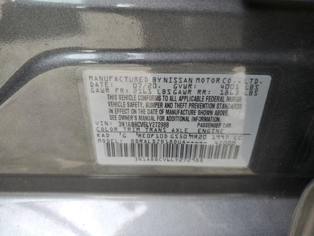 2020 NISSAN SENTRA SV - 3N1AB8CV6LY272988