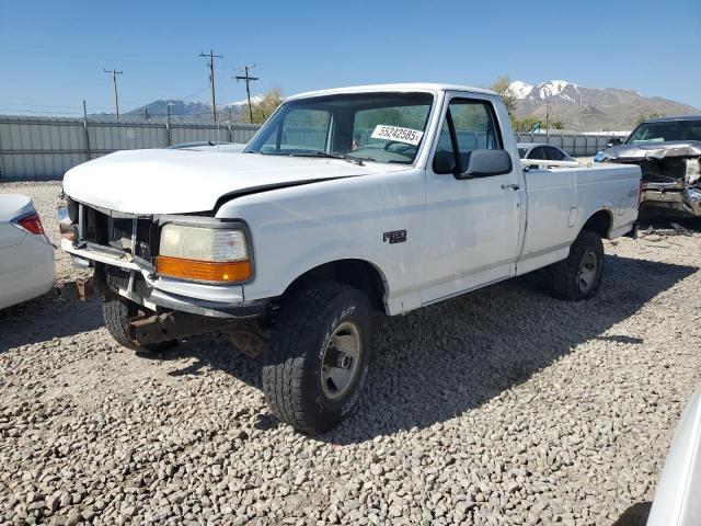 FORD F150 1996 white pickup gas 1FTEF14Y0TLA06989 photo #1