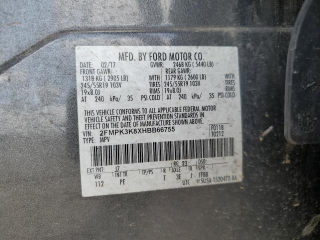 2017 FORD EDGE TITAN 2FMPK3K8XHBB66755