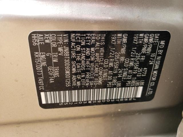 2025 NISSAN ROGUE PLAT JN8BT3DD9SW301255