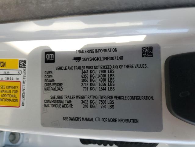 2022 CADILLAC ESCALADE S - 1GYS4GKL1NR307140