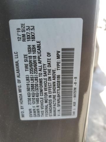 2020 HONDA ODYSSEY EX 5FNRL6H77LB038186
