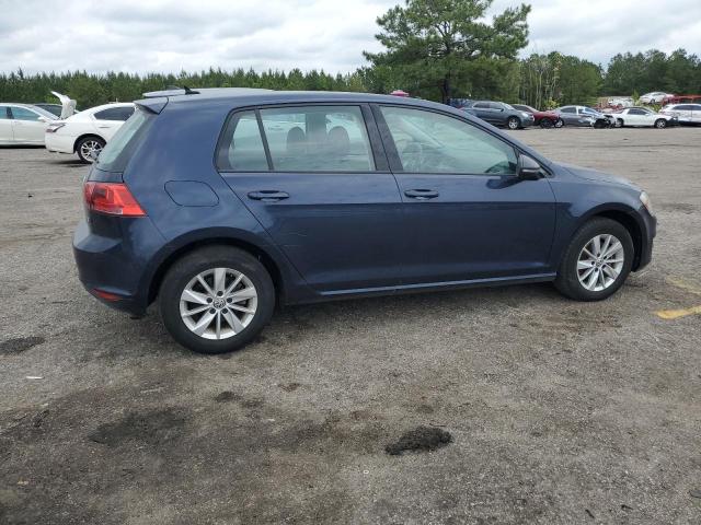 VOLKSWAGEN GOLF S/SE 2016 blue hatchbac gas 3VW217AU6GM032519 photo #4