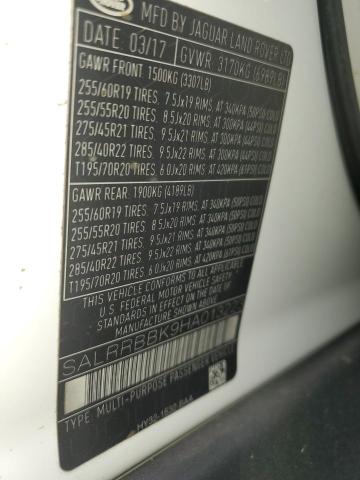 2017 LAND ROVER DISCOVERY SALRRBBK9HA013223