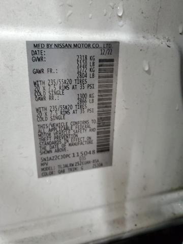 2023 NISSAN MURANO SL 5N1AZ2CJ0PC115048