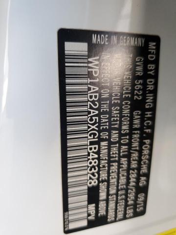 2016 PORSCHE MACAN S - WP1AB2A5XGLB48328