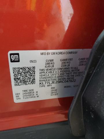 2024 CHEVROLET TRAX 2RS - KL77LJE25RC047622