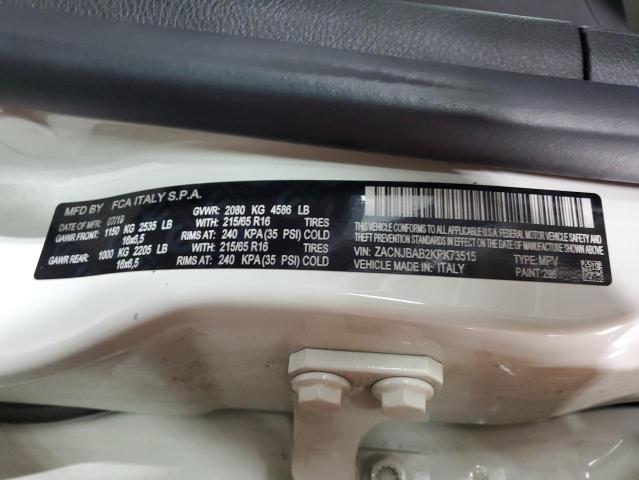 2019 JEEP RENEGADE S ZACNJBAB2KPK73515