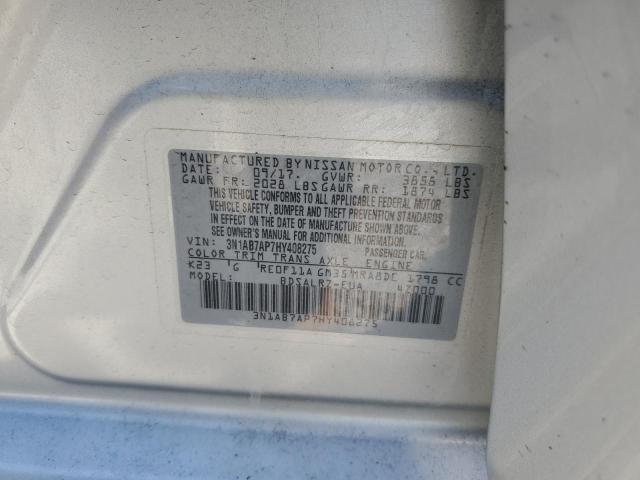 2017 NISSAN SENTRA S - 3N1AB7AP7HY408275