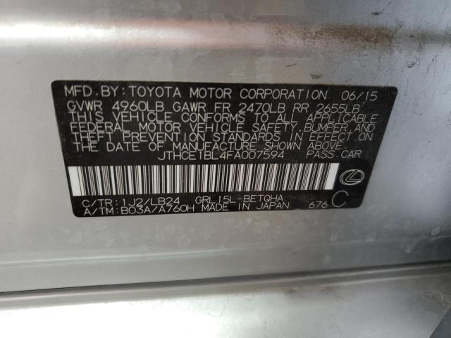2015 LEXUS GS 350 - JTHCE1BL4FA007594