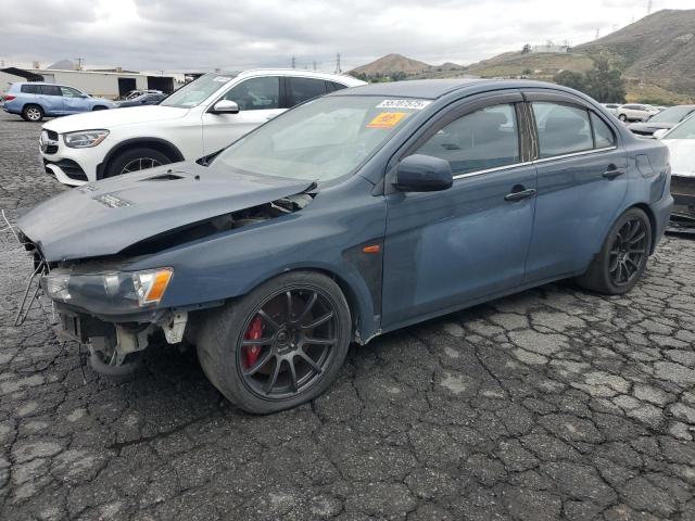 MITSUBISHI LANCER EVO 2014 gray sedan 4d gas JA32W8FV1EU023827 photo #1