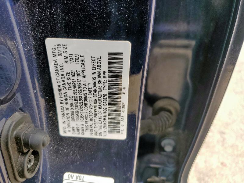 2016 HONDA CR-V SE - 2HKRM4H40GH678870