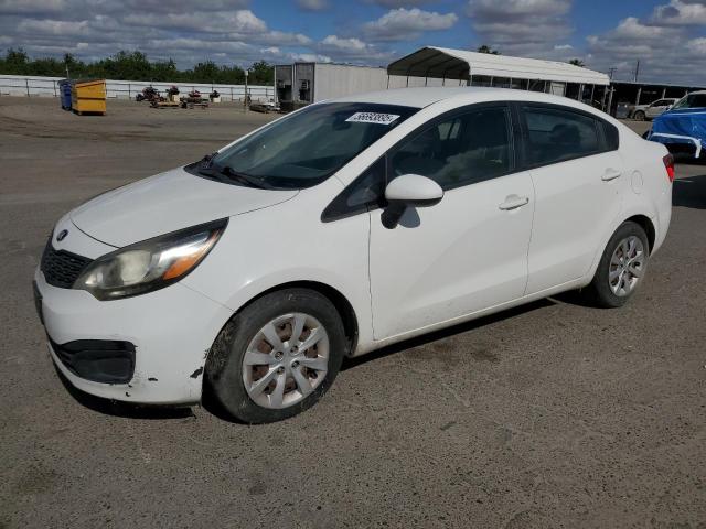 KIA RIO LX 2013 white  gas KNADM4A36D6256102 photo #1
