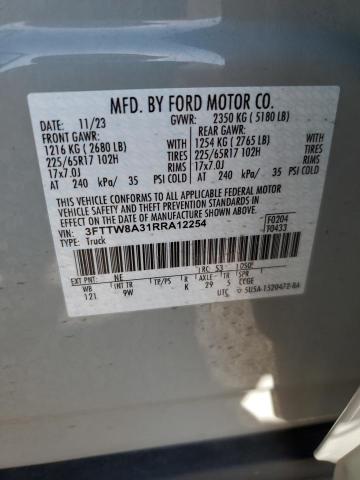 2024 FORD MAVERICK X - 3FTTW8A31RRA12254