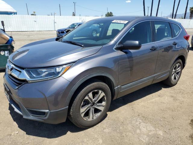 HONDA CR-V LX 2018 gray  gas 2HKRW6H34JH223685 photo #1