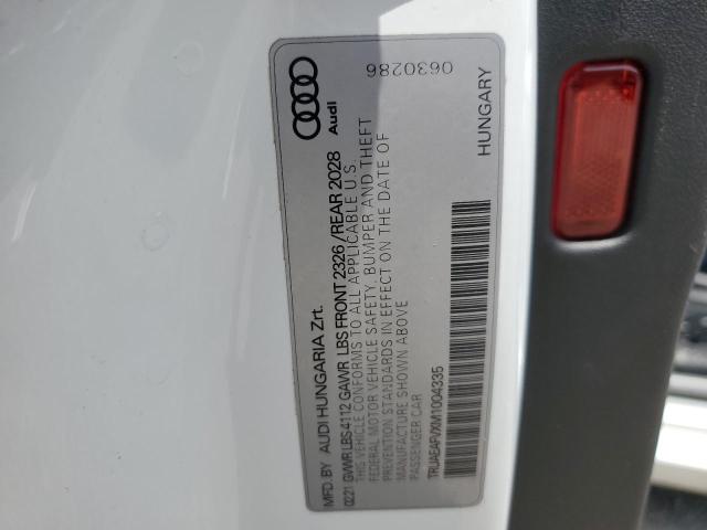 2021 AUDI TT TRUAEAFVXM1004335
