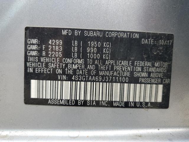 2018 SUBARU IMPREZA 4S3GTAA69J3711100