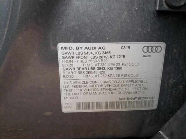 2019 AUDI Q5 PREMIUM - WA1BNAFY6K2090947