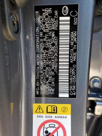 2019 LEXUS ES 300H JTHB21B12K2024837