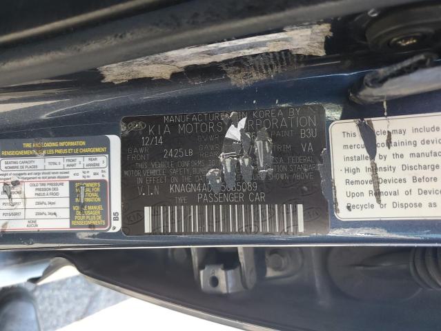 2015 KIA OPTIMA HYB KNAGN4AD1F5085089