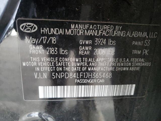 2018 HYUNDAI ELANTRA SE - 5NPD84LF1JH365468