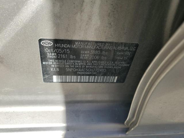 2016 HYUNDAI ELANTRA SE 5NPDH4AE5GH772485