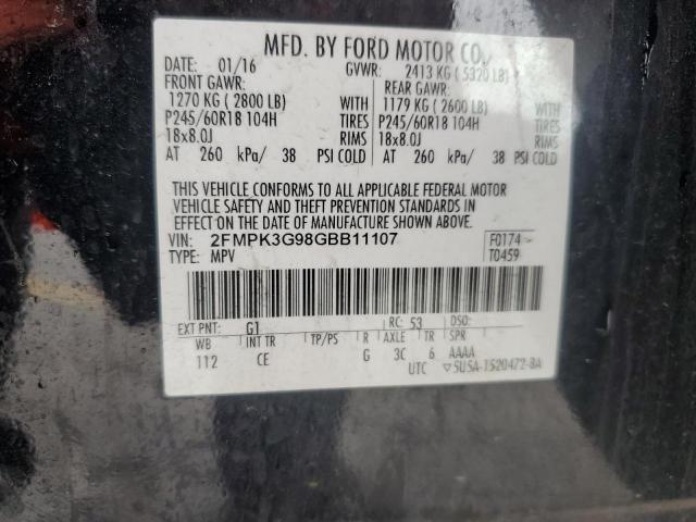 2016 FORD EDGE SE - 2FMPK3G98GBB11107