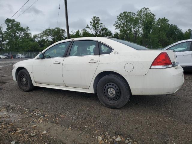 CHEVROLET IMPALA POL 2009 white sedan 4d flexible fuel 2G1WS57M991284863 photo #3