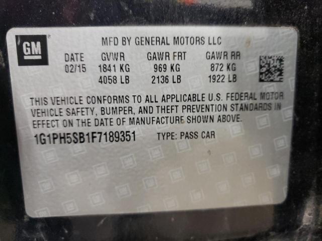 2015 CHEVROLET CRUZE ECO - 1G1PH5SB1F7189351
