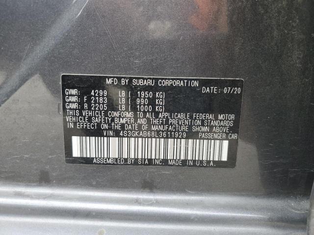 2020 SUBARU IMPREZA 4S3GKAB68L3611929