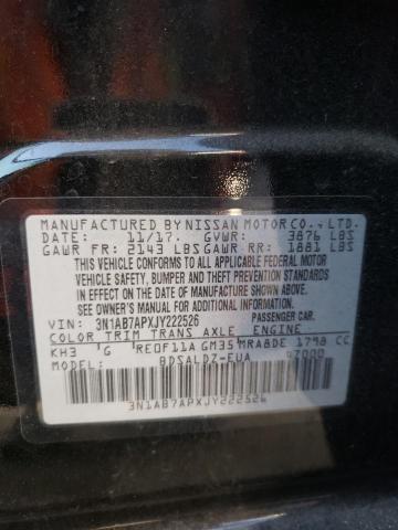 3N1AB7APXJY222526 Nissan SENTRA S