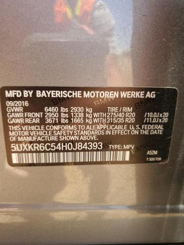 5UXKR6C54H0J84393 BMW X5 Xdrive50i